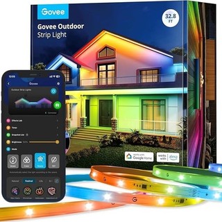 GOVEE H6175 Outdoor Smart LED Strip Light 32.8 ft (10m) IP65 Waterproof B Z72