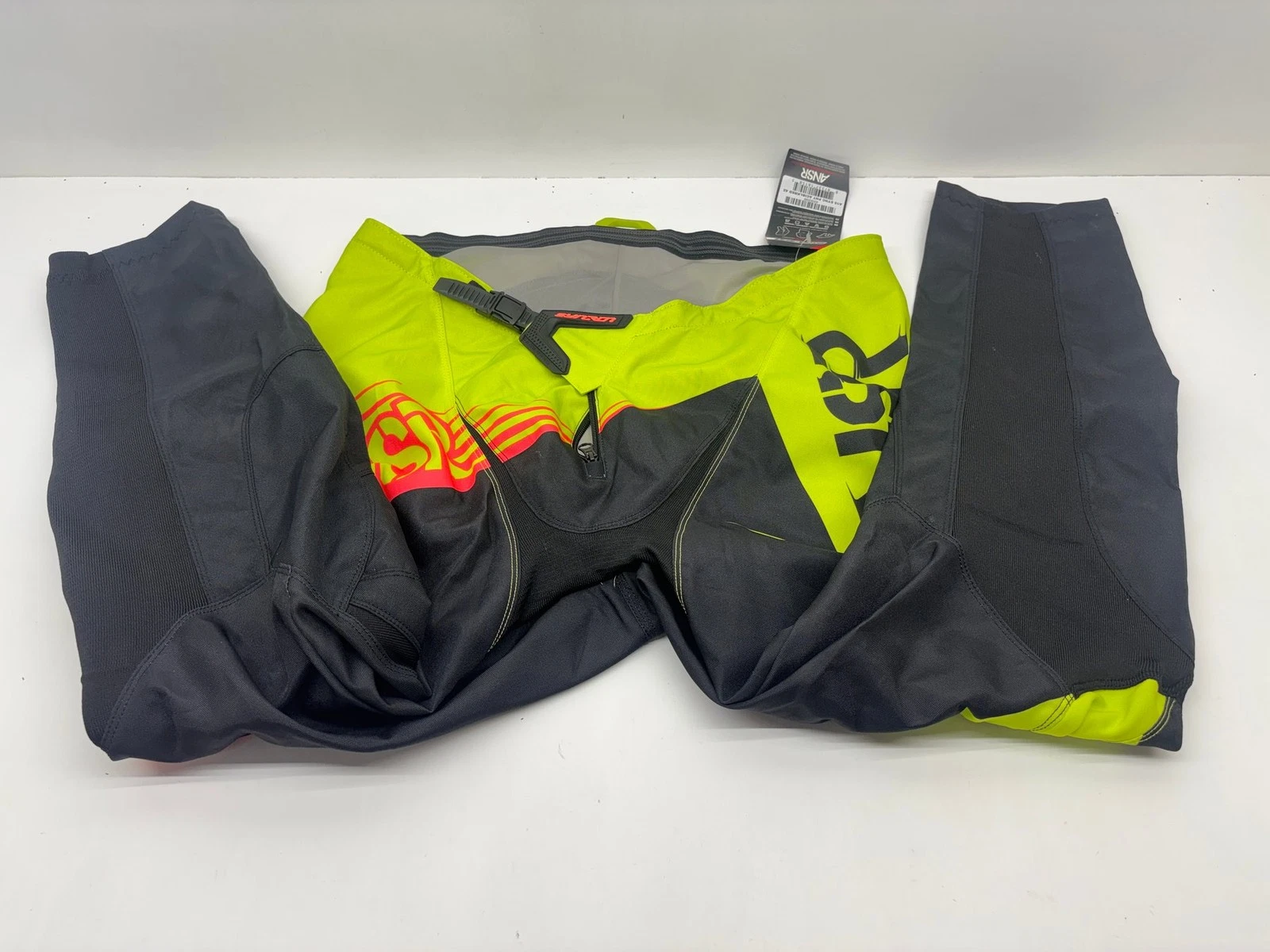 New Answer Men's Riding Pants Size 42 Black Yellow Apparel Gear Motocross MX