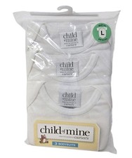 VTG Carter's Child of Mine Baby Set of 3 Short Sleeve Body Suits 6-9 Months NWT