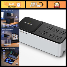 600VA/360W Lithium UPS Battery Backup Surge Protector - Power Supply Solution