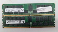 LOT OF 2 MICRON 32GB 2RX4 PC4-2666V-RB2-12 Server Memory