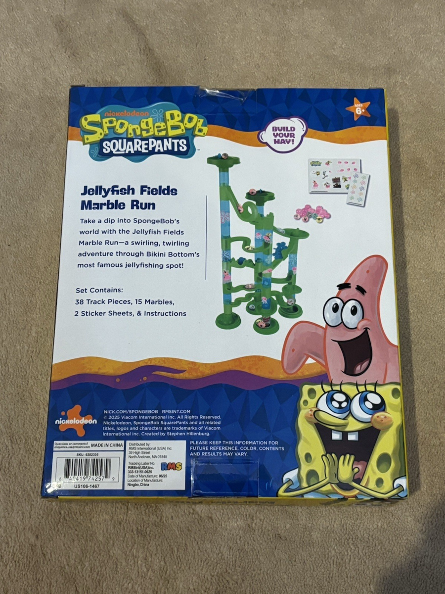NEW!! SPONGEBOB SQUAREPANTS JELLYFISH FIELDS MARBLE RUN