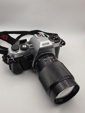 Pentax Silver Super Program 35mm SLR Film Camera with Lens And Strap