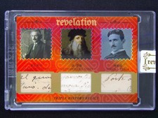 2025 Eternal Revelation Albert Einstein/Nikola Tesla Triple History Relice /25