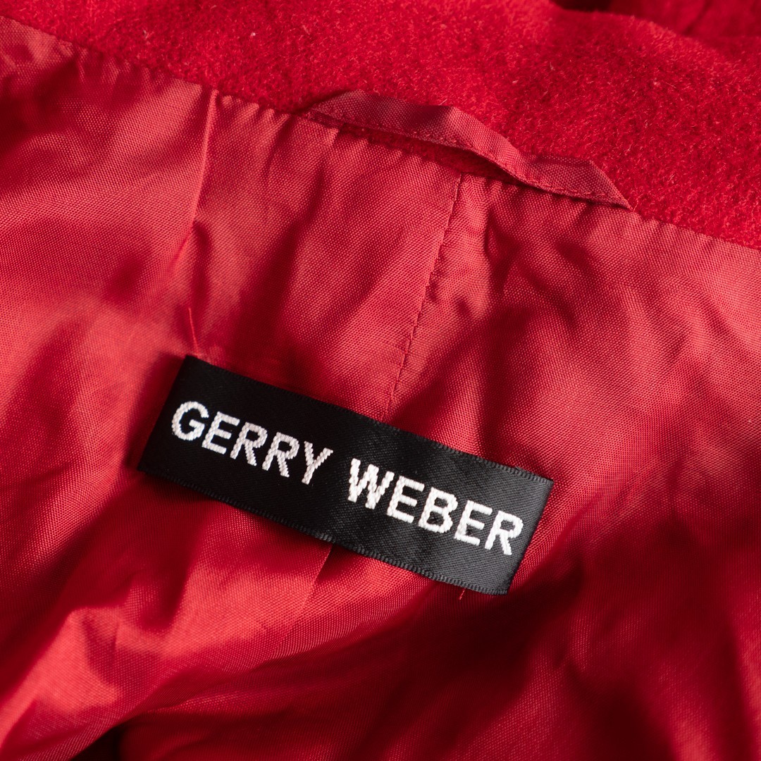 Gerry Weber Red Button Up Size 10 Coat Pre-Owned image 6