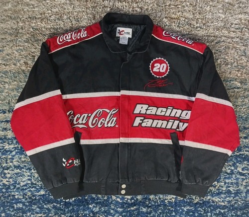 NASCAR JH Design Coca Cola Racing Family #20 Tony Stewart Jacket Mens Large 