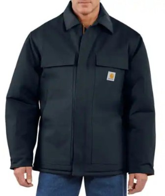 CARHARTT MEN'S LOOSE FIT FIRM DUCK TRADITIONAL COAT Sz MEN XLT DARK NAVY $145 