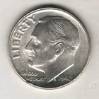 1948-D ROOSEVELT UNCIRCULATED DIME 10¢ DENVER 90% SILVER COIN UNITED STATES MINT