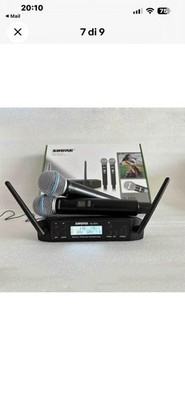 Shure GLXD4+BETA58A Professional Wireless Microphone System w/ 2pcs Mic Hot  -