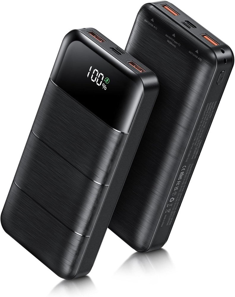 32000mAh 5V3A Fast Charging Portable Power Bank in Black 32000mAh 5V3A Fast Charging Portable Power Bank in Black