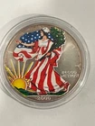 1 Oz. .999 FINE SILVER EAGLE painted Walking Liberty HIGHLY COLLECTIBLE