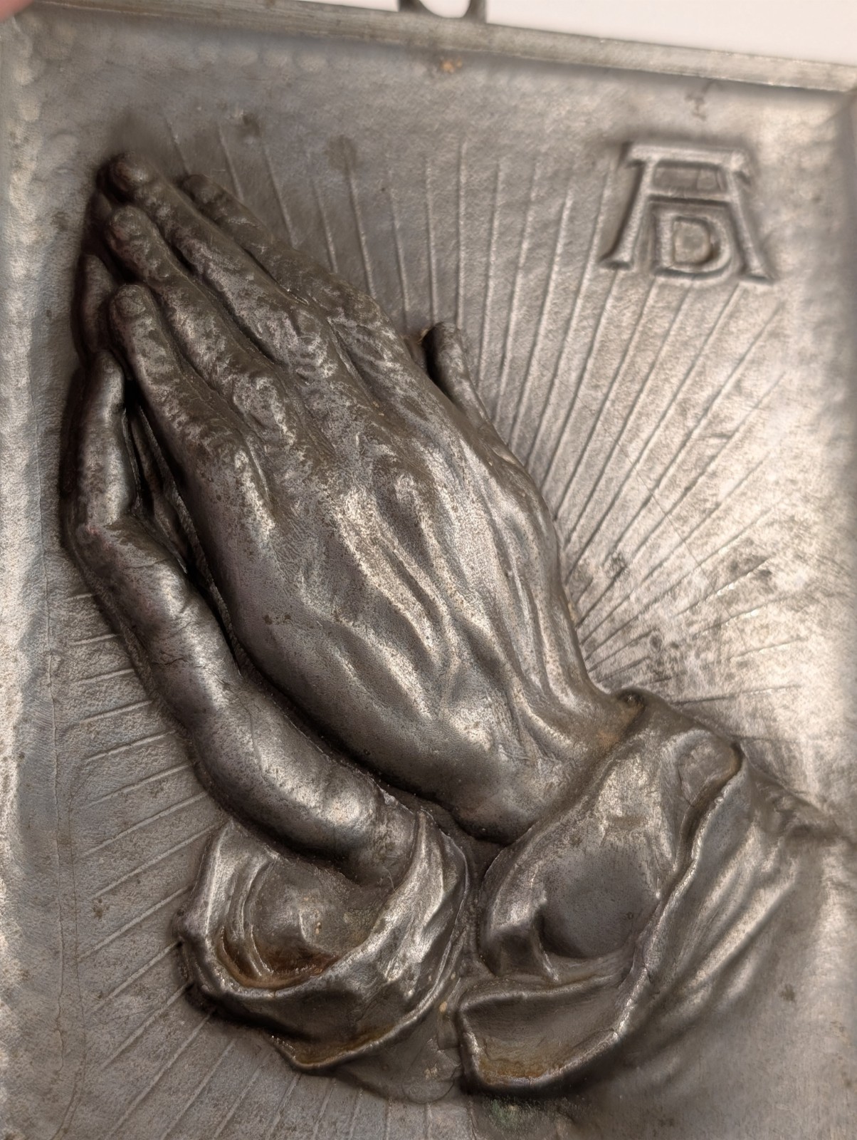Vintage Cast Metal “Praying Hands” Plaque Albrecht Dürer Lero Danmark Religious
