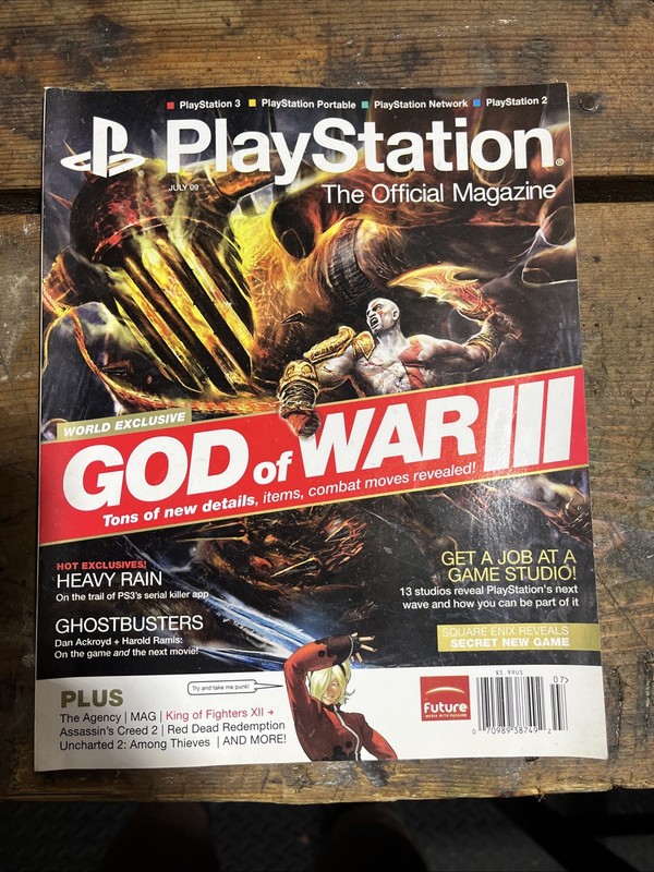 Playstation Official Magazine July 2009 Issue #21 God Of War III