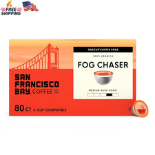 San Francisco Bay K-Cup Coffee Pods, Fog Chaser 80 Ct , Medium-Dark Roast, Comm