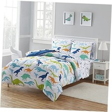 Kids Bedding Set Bed in a Bag for Boys and Girls Toddlers Full 1 Dinosaur