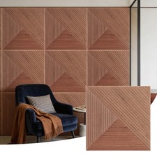6 PCS Acoustical Wall Panels  Self-adhesive Sound Absorbing Panel Decorative