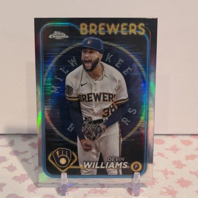 2024 Topps Chrome Lightboard Logo Refractor Devin Williams #103 SSP