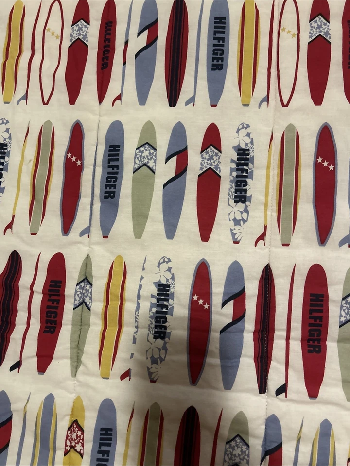 Tommy Hilfiger Manta Acolchada Tabla de Surf Tema 58”x80” Algodón Foto 3 de 4