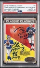 2016 CLASSIC CLASHES ELI MANNING TOM BRADY PSA AUTH DUAL SUPER BOWL MVP AUTO 10