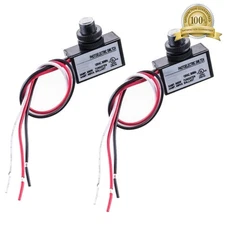flush mount photoelectric photocell 2 pack dusk to dawn photo control switch
