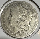 1880 O Morgan Silver Dollar, G, Coin, USA, 1 Dollar, 90% Silver