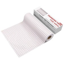 YRYM HT Clear Vinyl Transfer Tape 12 x 50 FT  Alignment Grid Application Tape