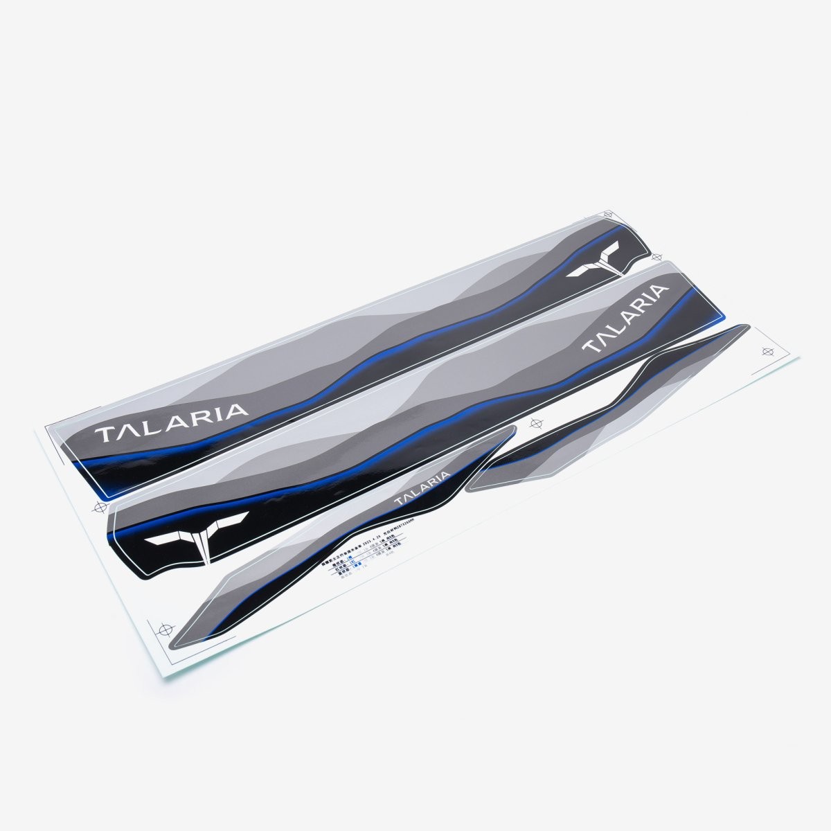 Motorcycle Talaria Graphics Kit Grey/Blue STCKR284 Easy Installation STICKERS