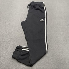 Adidas Pants Mens Medium Black Three Stripes Joggers Athletic GK8821 2021