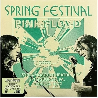 PINK FLOYD SPRING FESTIVAL 2lp PICTURE DISC Live In Pittsburgh 72