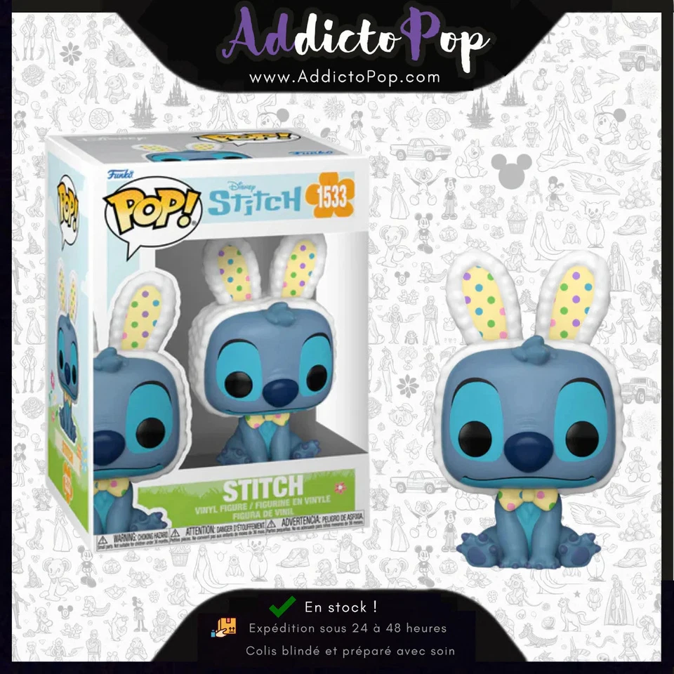 Funko Pop! Disney Lilo & Stitch [1533] - Stitch (Paques) - Photo 1/1