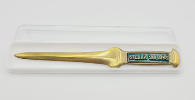 Vintage Brass Letter Opener from SS Stella Solaris - Greek Sun Lines Cruise Ship