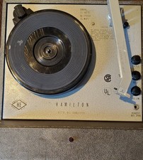 Vintage Hamilton Electronics Portable Record Player Model 922P Working