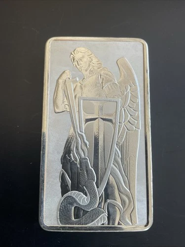 10 oz Archangel .999 Silver Bar - Scottsdale Mint Silver Bullion Bar #A535