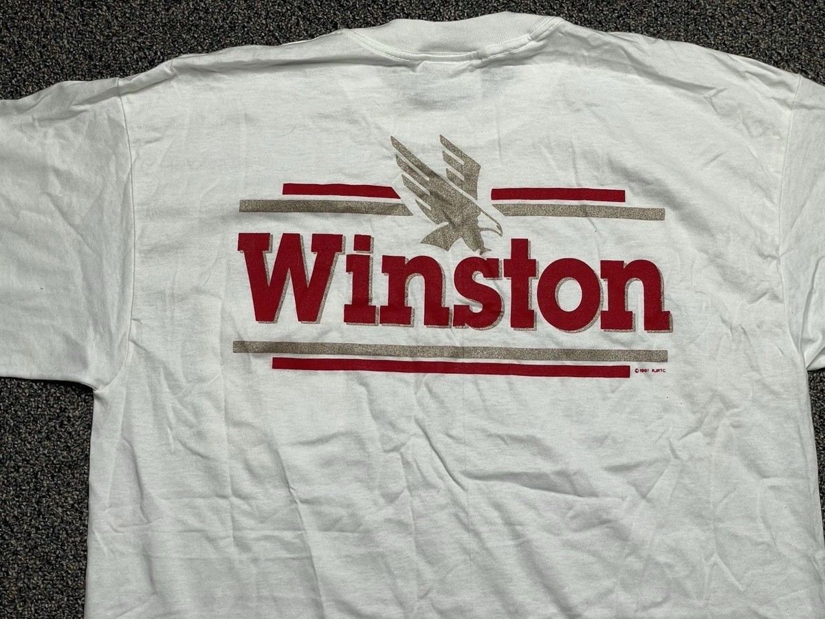 Vintage Winston Cigarettes Summer 1992 XL Graphic Shirt White | eBay