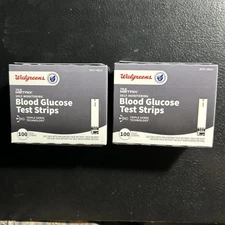 2- 100 Walgreens True Metrix Blood Glucose Test Strips Expires 12-31-2026