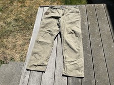 Wrangler Riggs Workwear Pant Men's 38 X32 Brown Relaxed Fit Reinforced Pockets