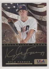 2012 Panini USA Baseball National Team Collegiate 1/100 Kyle Farmer #7 Auto s7f