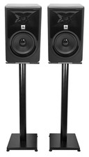 Pair JBL 305P MkII 5" Powered Studio Monitor Monitoring Speakers 29" Stands