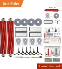 Roborock Qrevo S/Plus/Pro/MaxV 22-Pack Accessory Set - Filters, Brushes  More