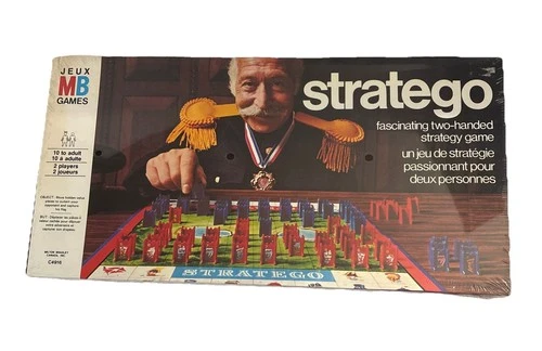 Stratego Vintage Board Game Rare Variant 1977 Milton Bradley C4916 CH Sealed!