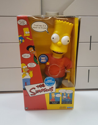 Bart Simpson 15'' Interactive Talking Figure Collectible Toy Playmates 2000 NEW