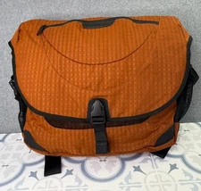 L.L.Bean Ripstop Messenger Laptop Bag Burnt Orange Backpack Strap Hiking Travel