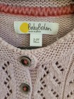 Baby Boden Pink Sweater Cardigan Size 2-3 Long Sleeve Cotton Viscose Cashmere  — photo 3