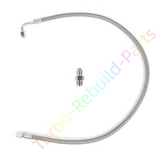 Turbo Oil Feed Line 80cm 4an Oil Restrictor For Gtx283035 G253035