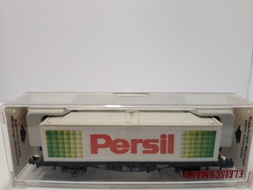 Fleischmann 8244 N vagón contenedor DB Ep. IV Spur N EMBALAJE ORIGINAL "Persil" | Condition: Gebraucht
