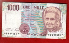 ITALY 1000 LIRE 1990 CIRCULATED
