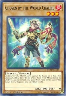 1x Chosen by the World Chalice - Unlimited NM Eng YuGiOh - Code of the Duelist