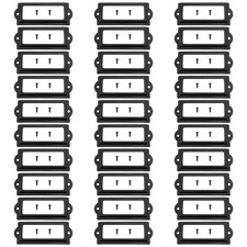 Metal Label Holder Black Metal Library Label File Drawer Label Frame Holder S...