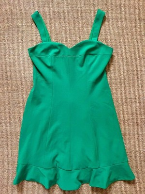 *CeCe* Kleid Träger grün Size 2XL, Gr. 42/44 Jersey NEU Corsage gefüttert