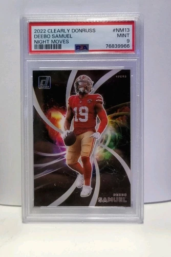 Deebo Samuel 2022 Donruss Football Night Moves 49ERS PSA 9 - Case Hit SSP 💥💥📈
